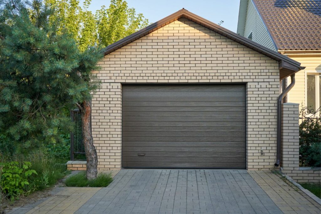 garage construit avec permis de construire