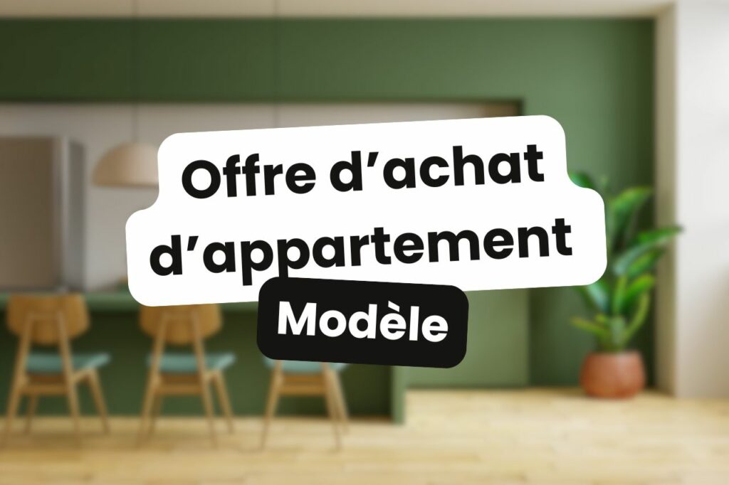 modele lettre achat appartement